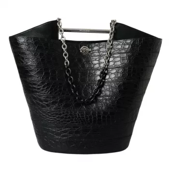 Balenciaga Black Crocodile Maxi Bucket Bag Guide