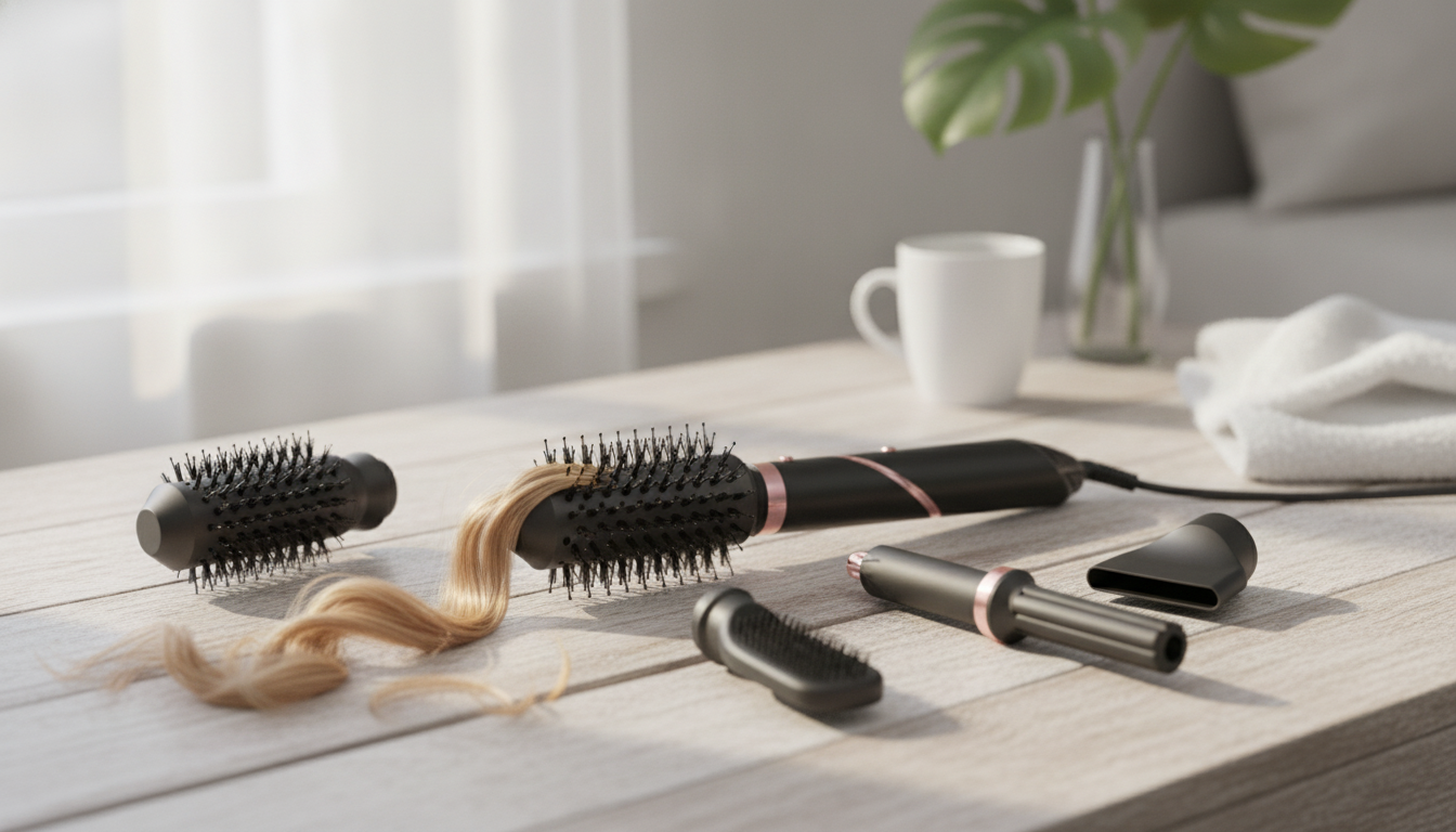 1000W Rotating Hot Air Brush: Fast Blowouts, Less Frizz