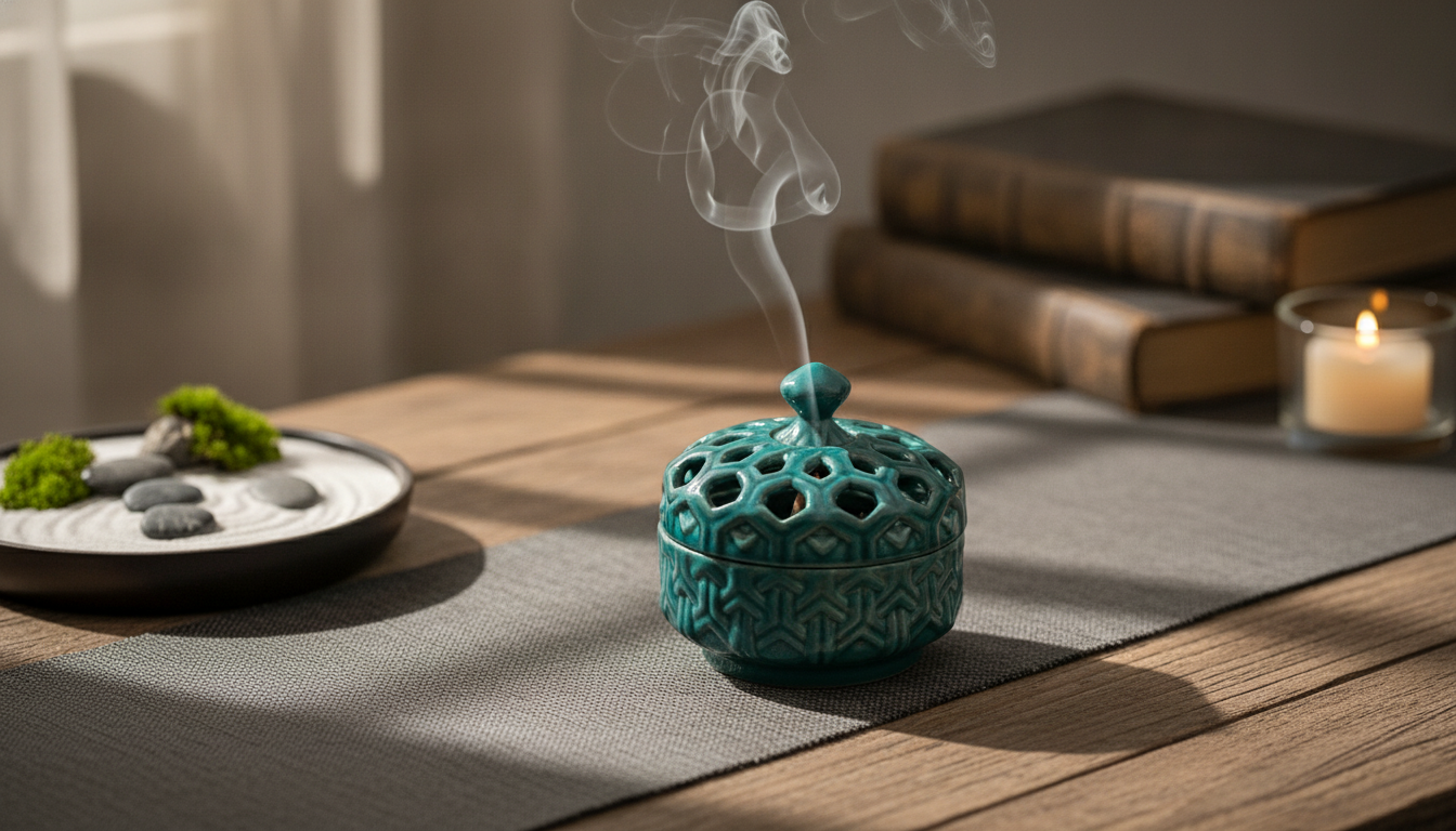 Ceramic Hollow Backflow Burner for Sandalwood Coils