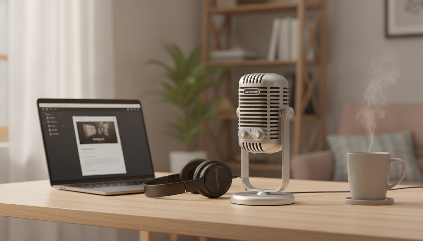 USB Desktop Mic Setup for Podcasts, Streams & Meetings