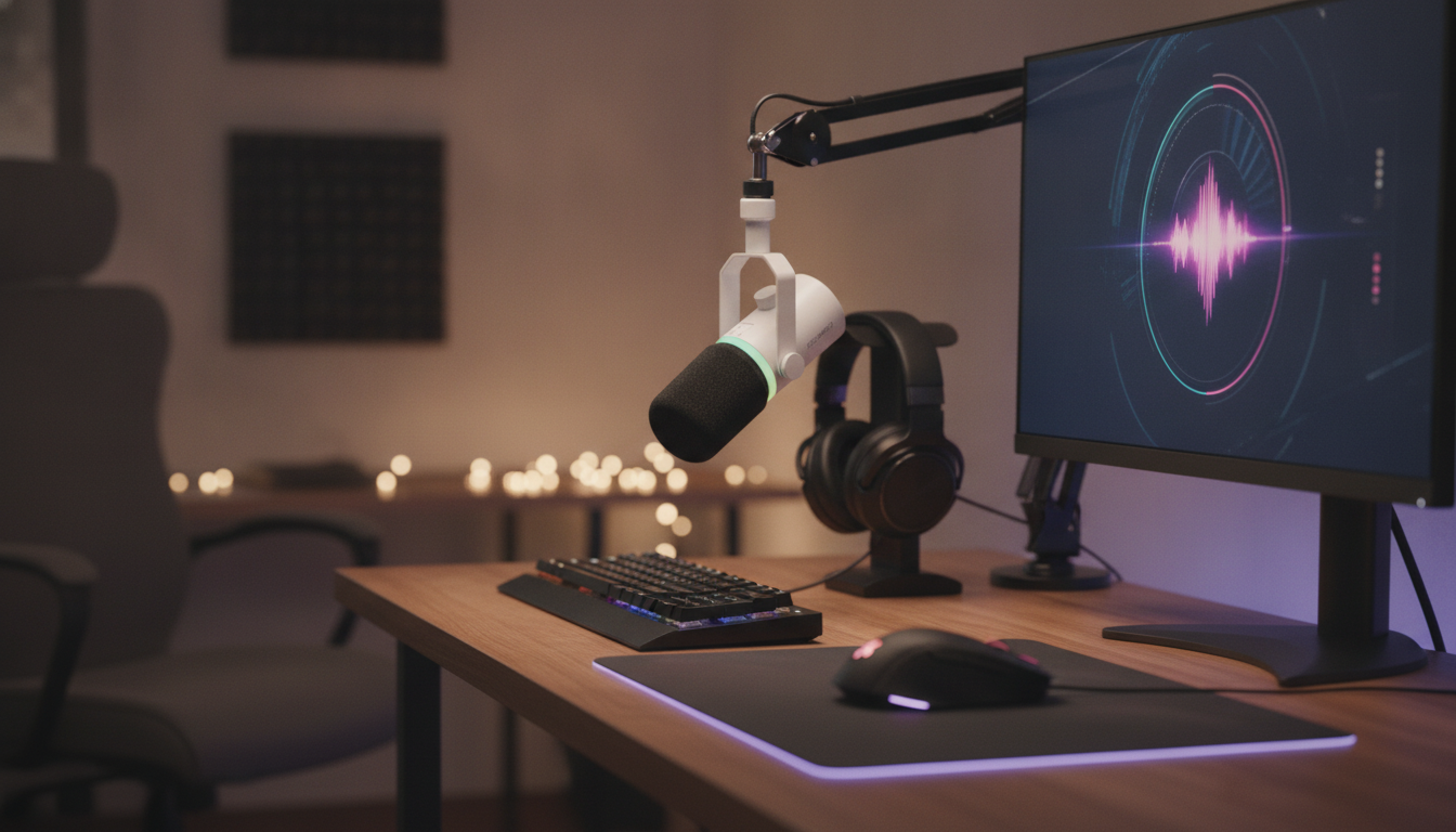 USB/XLR Dynamic Mic: Podcast, Gaming, Streaming Setup