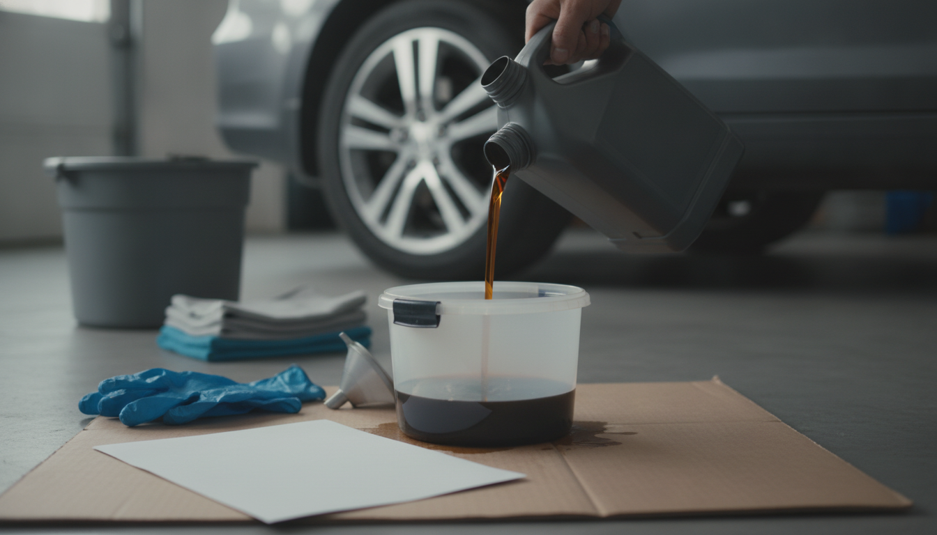 Used Motor Oil Disposal Checklist: Store, Transport, Recycle