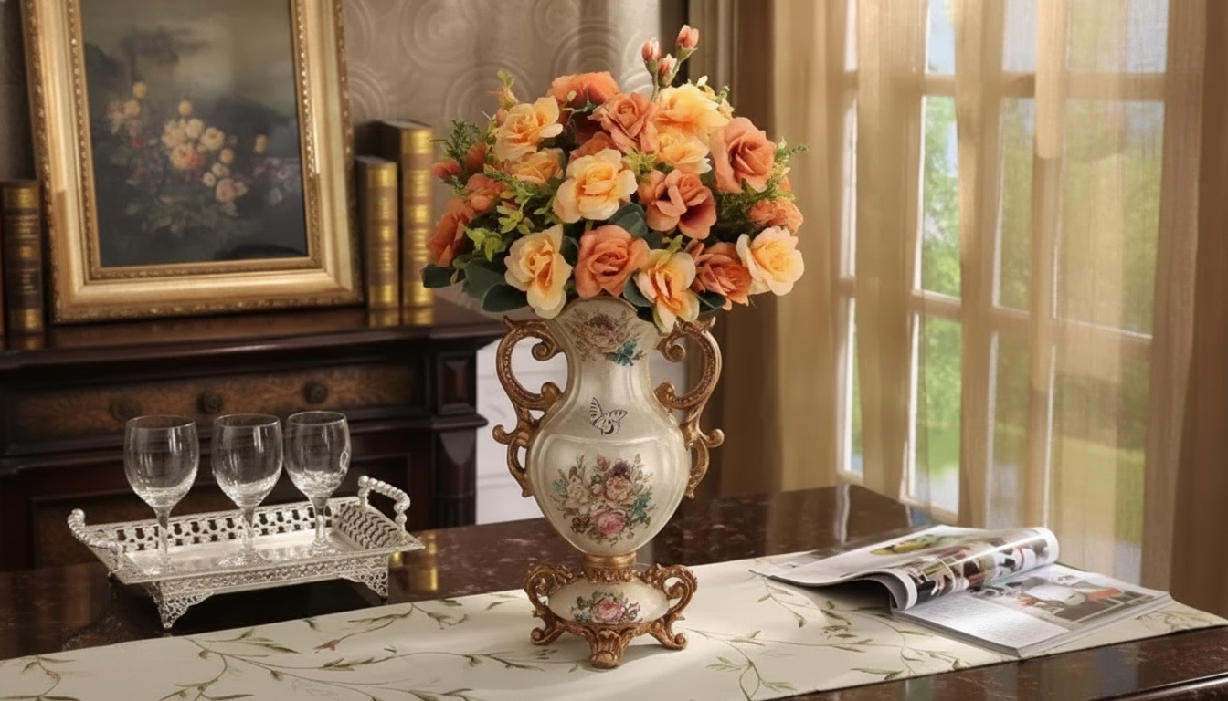 Vintage Resin Vase Styling: Warm, Collected, Durable