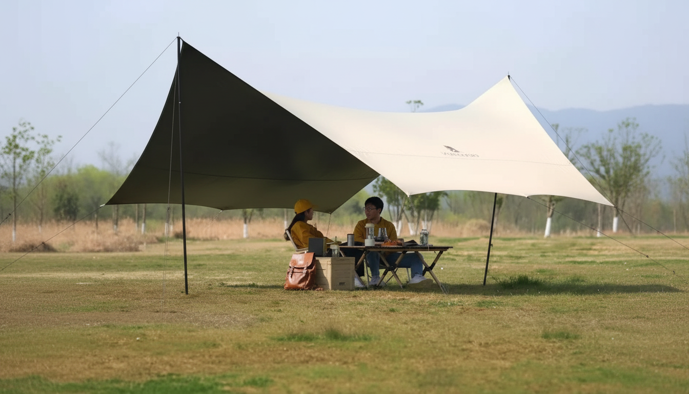 Waterproof UV-Resistant Tarp Canopy: Shade & Rain Cover