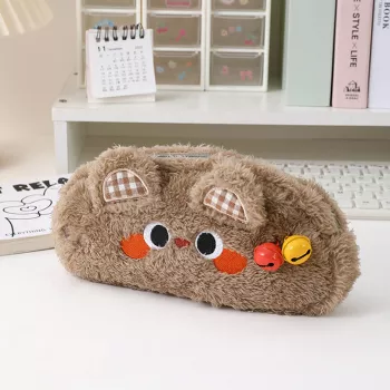 Plush Kawaii Pencil Case for School, Office & Travel